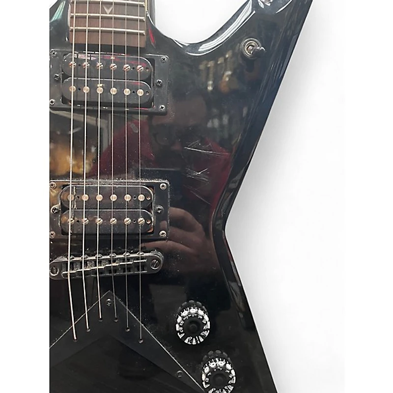 Used Dean Dimebag Razorback Black Solid Body Electric Guitar