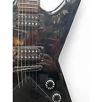Used Dean Dimebag Razorback Black Solid Body Electric Guitar
