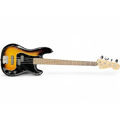 Used Squier Affinity Precision Bass 2 Color Sunburst Electric Bass Guitar