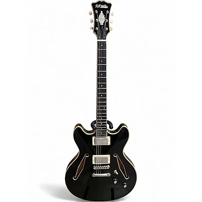 Used D'Angelico EXCEL DC TOUR Black Hollow Body Electric Guitar