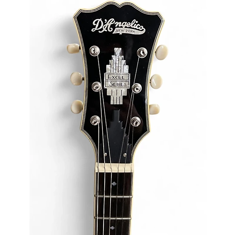 Used D'Angelico EXCEL DC TOUR Black Hollow Body Electric Guitar