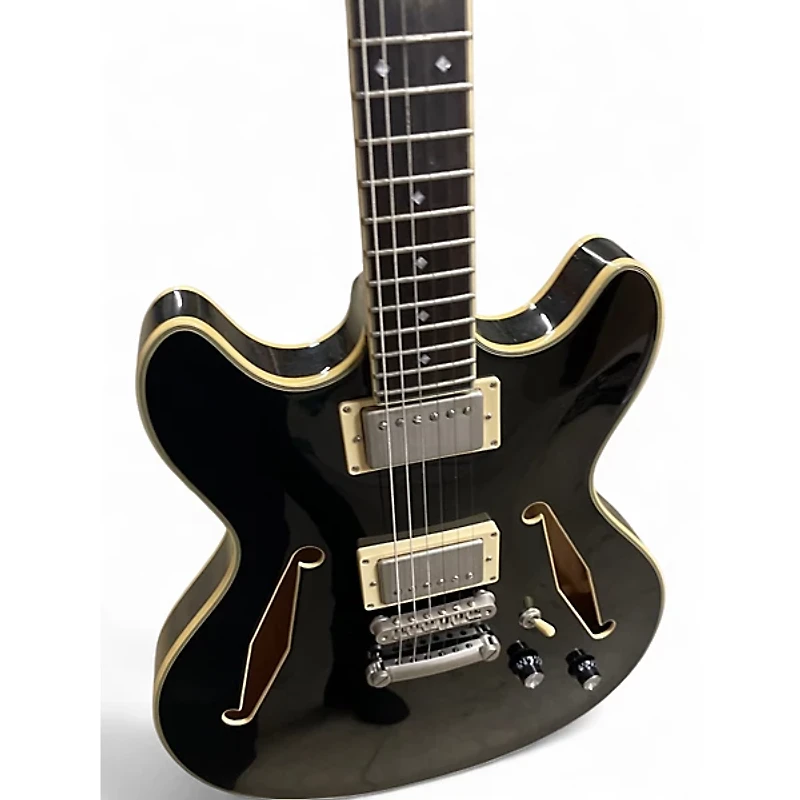 Used D'Angelico EXCEL DC TOUR Black Hollow Body Electric Guitar