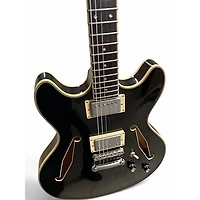 Used D'Angelico EXCEL DC TOUR Black Hollow Body Electric Guitar