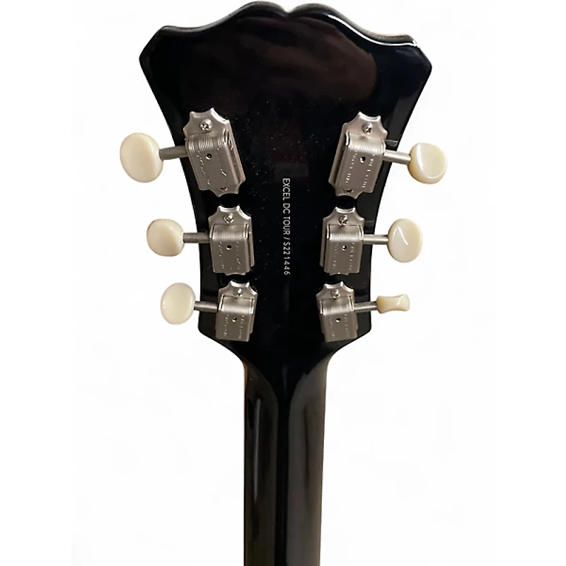 Used D'Angelico EXCEL DC TOUR Black Hollow Body Electric Guitar