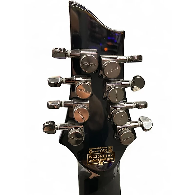 Used Schecter Guitar Research HELLRAISER HYBRID C-8 Trans Black Solid Body Electric Guitar