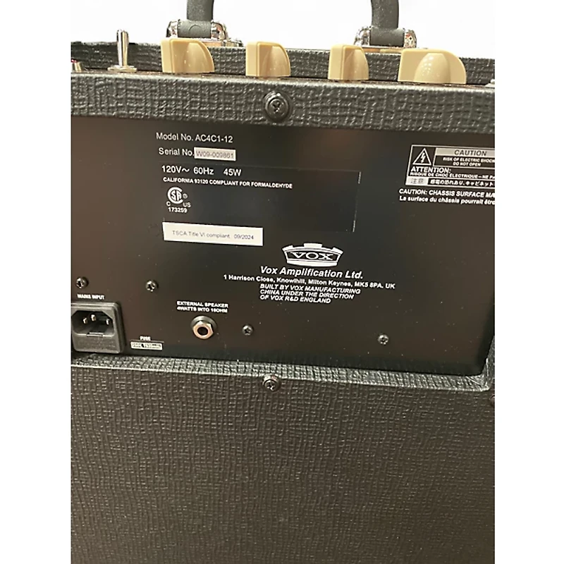 Used VOX AC4C1 Custom 4W 1x10 Tube Guitar Combo Amp