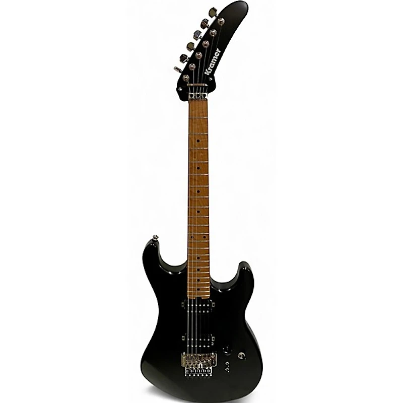 Used Kramer 84 HH Black Solid Body Electric Guitar