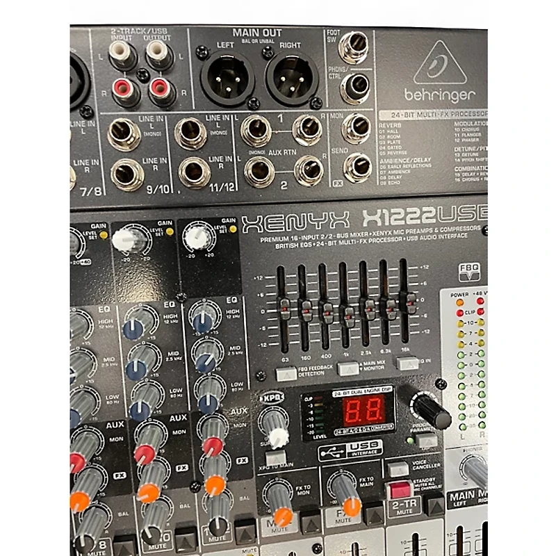 Used Behringer xenyx 1222usb Unpowered Mixer