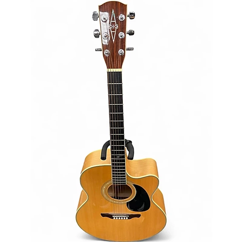 Used Alvarez AJ60C Natural Acoustic Electric Guitar