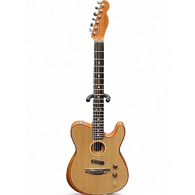 Used Fender American Acoustasonic Telecaster Sonic Gray Acoustic Electric Guitar