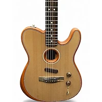 Used Fender American Acoustasonic Telecaster Sonic Gray Acoustic Electric Guitar