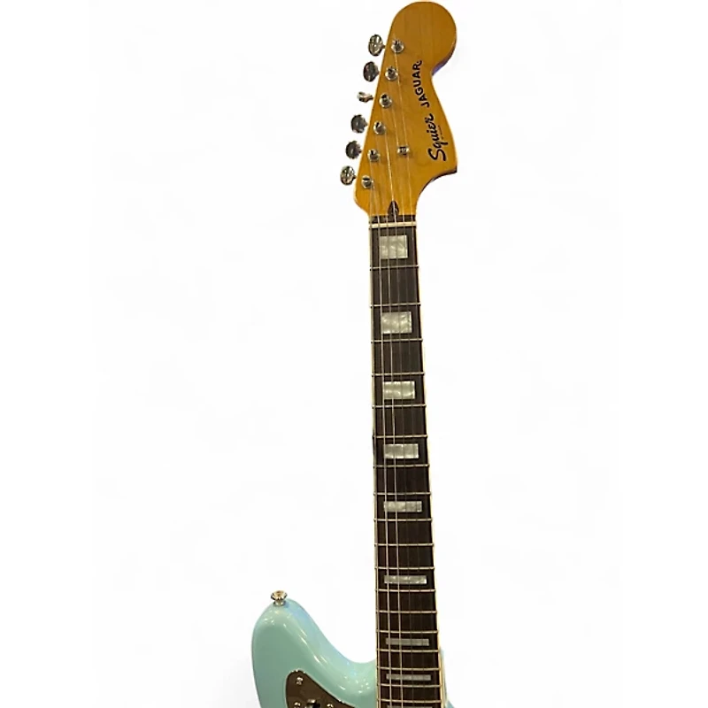 Used Squier Classic Vibe '70s Jaguar Daphne Blue Solid Body Electric Guitar