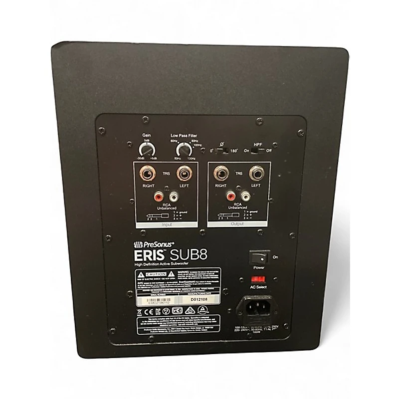 Used PreSonus ERIS SUB8 Subwoofer