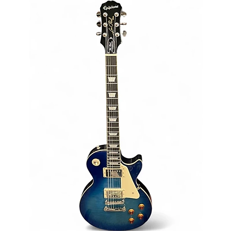 Used Epiphone Les Paul Standard Pro Blue Solid Body Electric Guitar