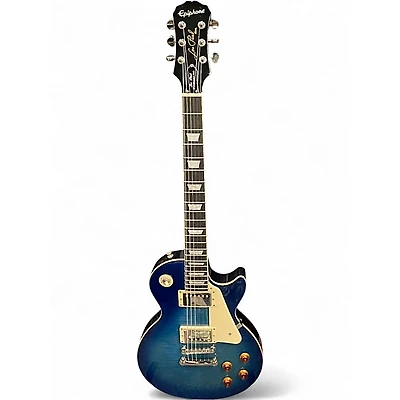 Used Epiphone Les Paul Standard Pro Blue Solid Body Electric Guitar