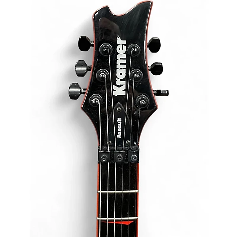 Used Kramer ASSAULT BLACK AND RED Solid Body Electric Guitar