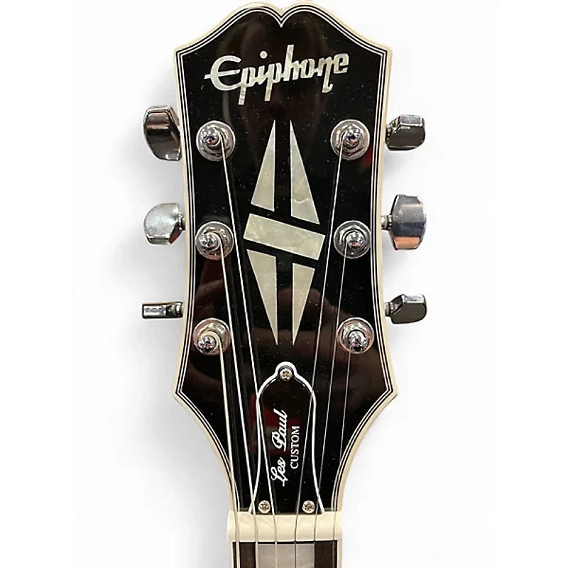 Used Epiphone Adam Jones Les Paul Custom Art Collection Silverburst Solid Body Electric Guitar