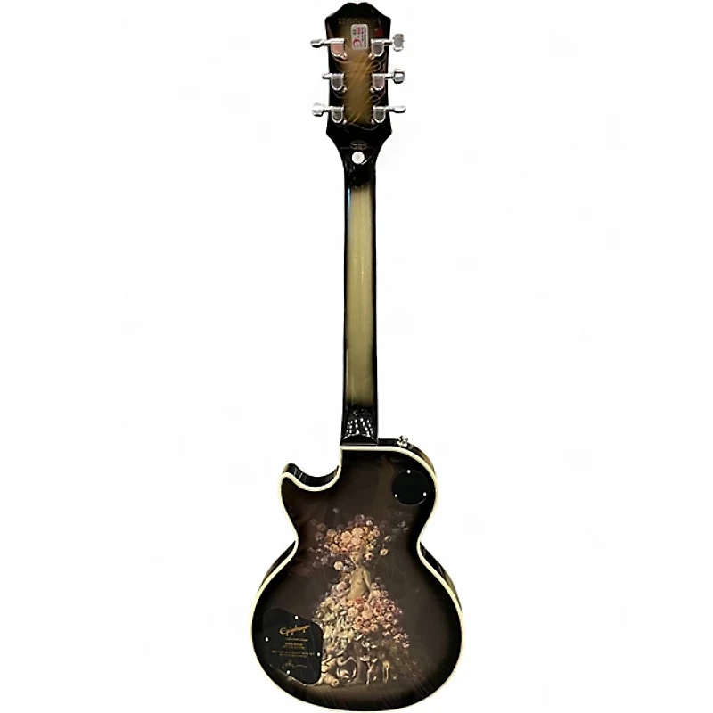 Used Epiphone Adam Jones Les Paul Custom Art Collection Silverburst Solid Body Electric Guitar