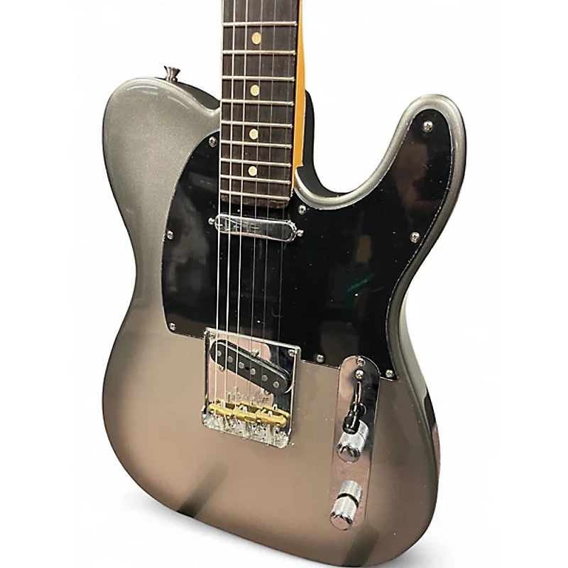 Used Fender American Professional II Telecaster Metallic Silver Solid Body Electric Guitar