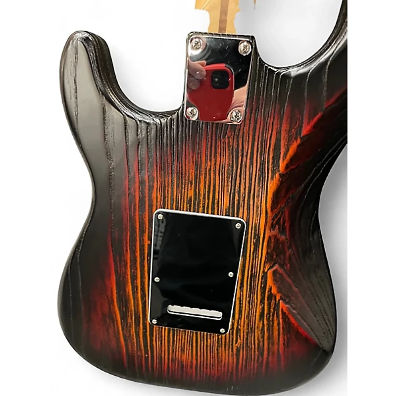 Used Fender Limited Edition Sandblasted Stratocaster 3 Tone Sunburst Solid Body Electric Guitar