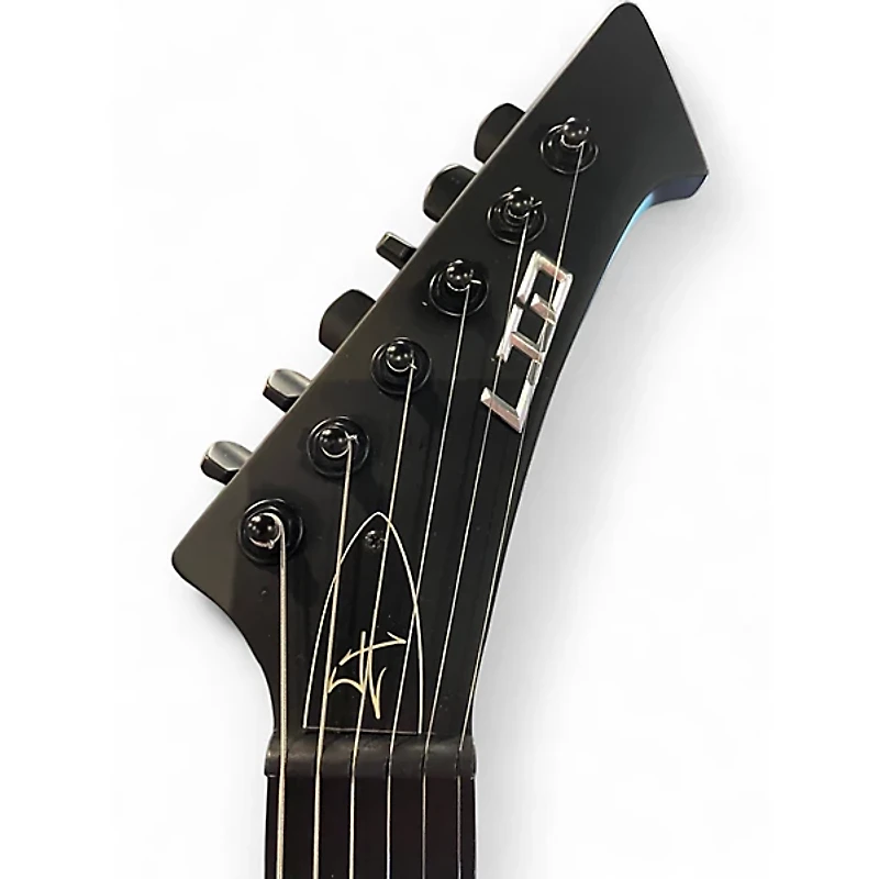 Used ESP LTD James Hetfield Snakebyte Satin Black Solid Body Electric Guitar