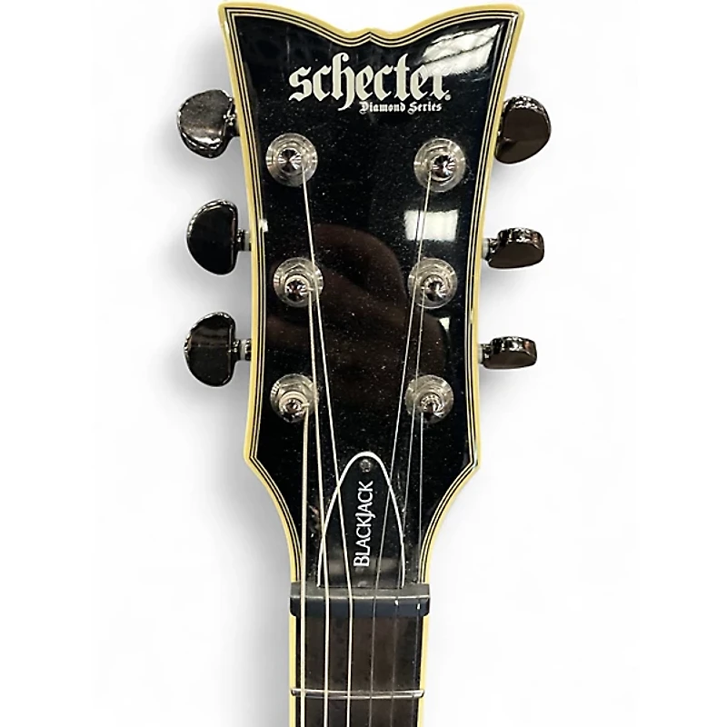 Used Schecter Guitar Research SOLO-II BLACKJACK Black Solid Body Electric Guitar