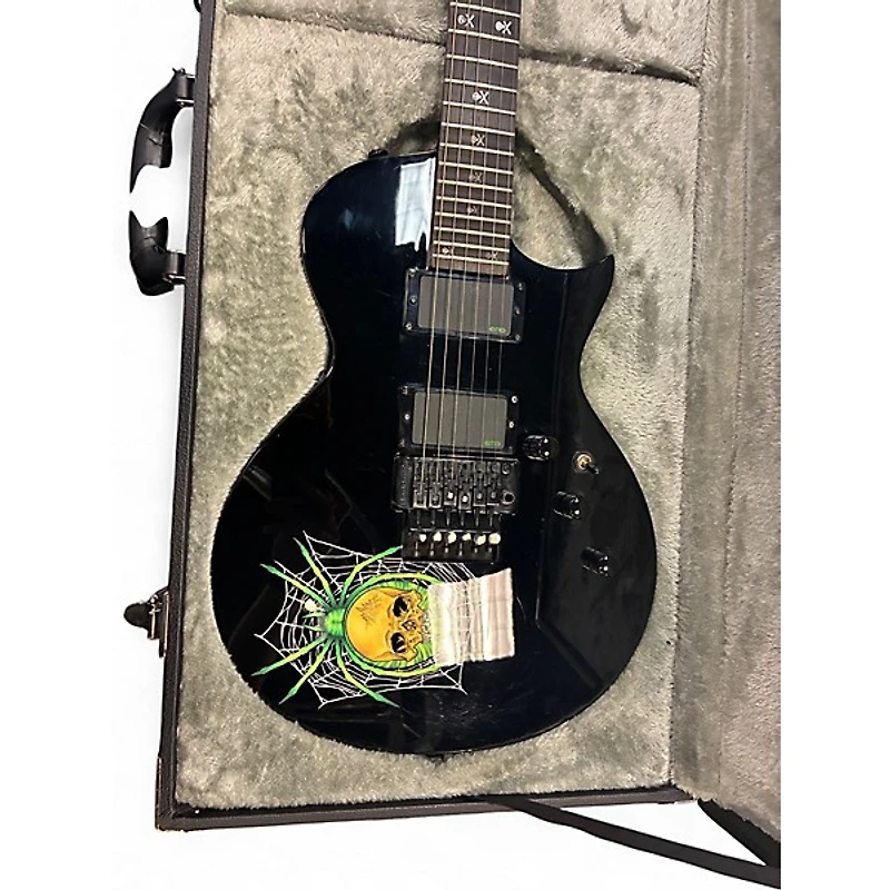 Used ESP LTD KH3 SPIDER Black Solid Body Electric Guitar