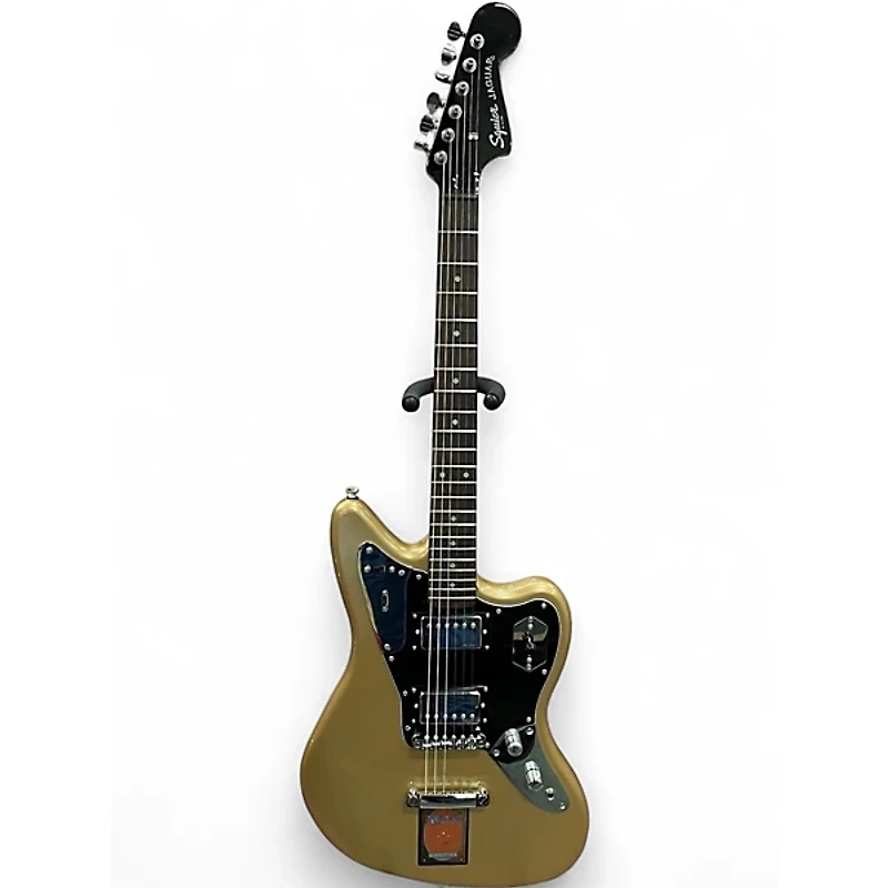 Used Squier Contemporary Jaguar HH Shoreline Gold Solid Body Electric Guitar