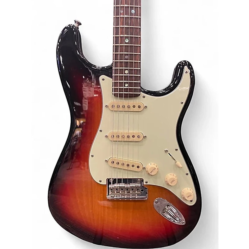 Used Fender American Deluxe Stratocaster Tone Sunburst Solid Body Electric Guitar