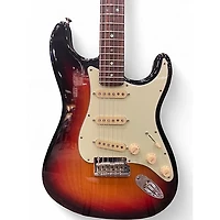 Used Fender American Deluxe Stratocaster Tone Sunburst Solid Body Electric Guitar