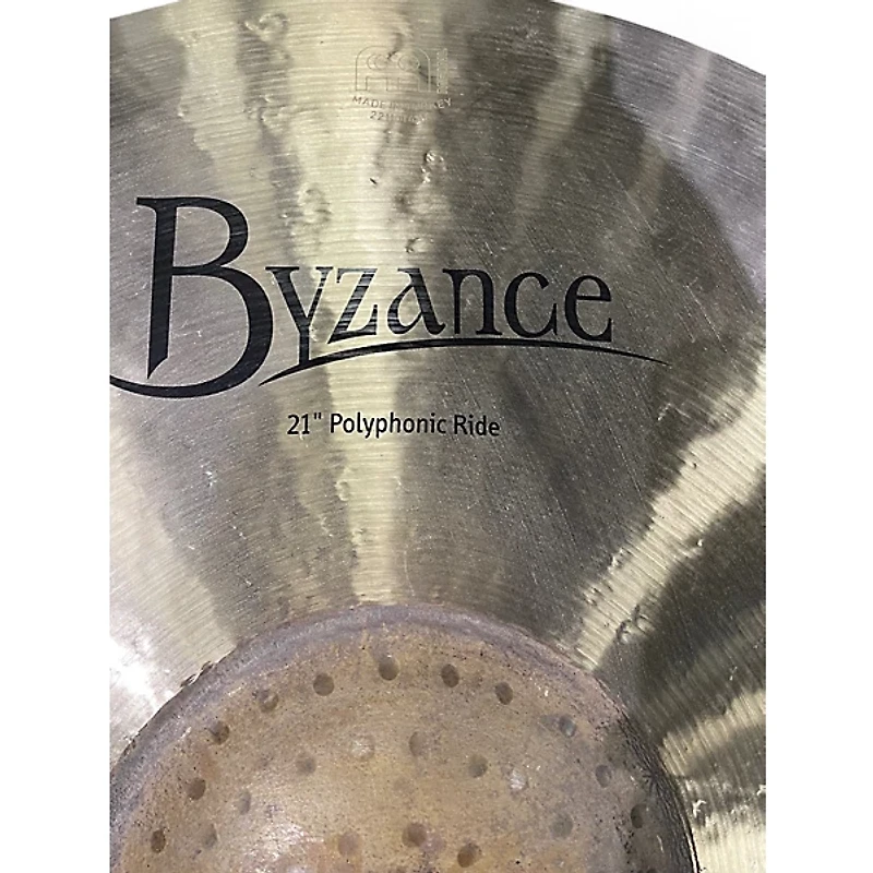 Used MEINL 21in byzance polyphonic Cymbal