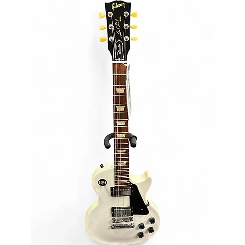 Used Gibson Les Paul Studio Alpine White Solid Body Electric Guitar