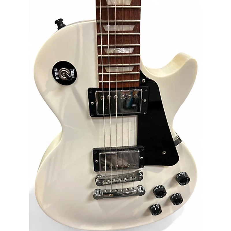 Used Gibson Les Paul Studio Alpine White Solid Body Electric Guitar