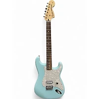Used 2023 Fender Tom Delonge Signature Stratocaster Sonic Blue Solid Body Electric Guitar