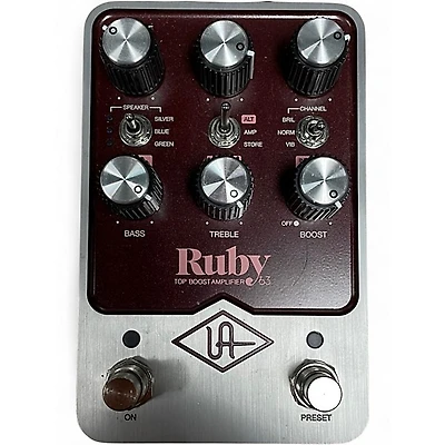Used Universal Audio Ruby Top Boost Amplifier Effect Pedal