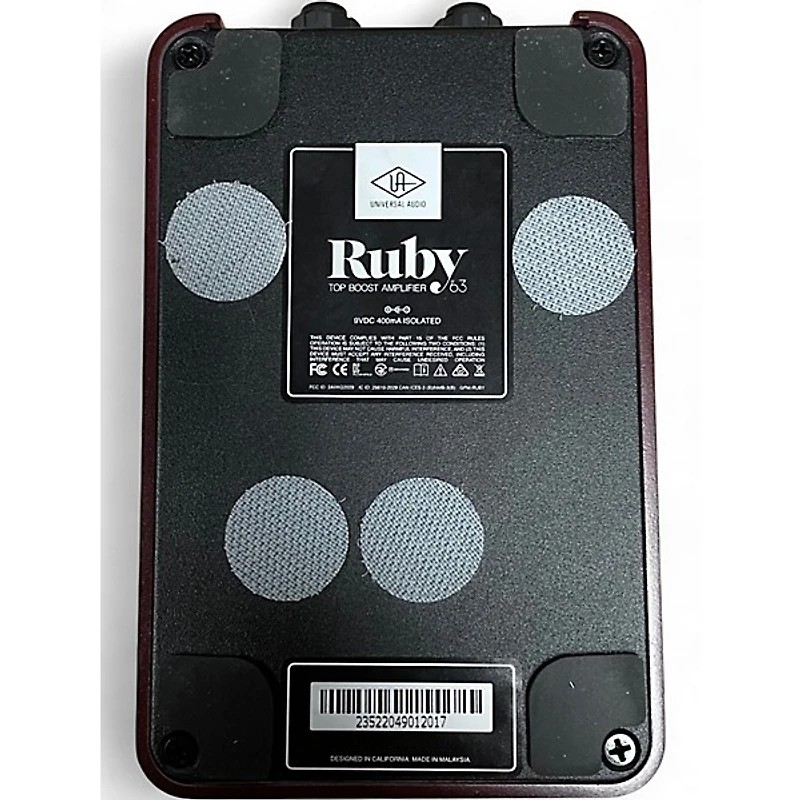 Used Universal Audio Ruby Top Boost Amplifier Effect Pedal