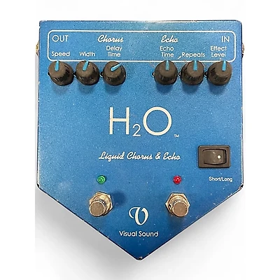 Used Visual Sound H2O Liquid Chorus Echo Effect Processor