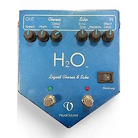 Used Visual Sound H2O Liquid Chorus Echo Effect Processor