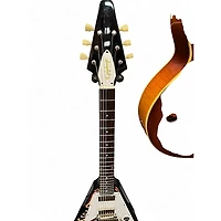 Used Epiphone Jimi Hendrix Love Drops Flying V Ebony Solid Body Electric Guitar