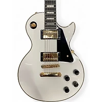 Used Epiphone Inspired by Gibson Les Paul Custom Alpine White Solid Body Electric Guitar