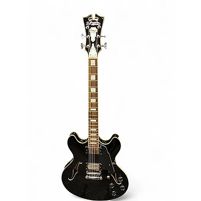 Used D'Angelico Premier Series DC Black Hollow Body Electric Guitar