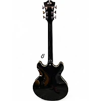 Used D'Angelico Premier Series DC Black Hollow Body Electric Guitar