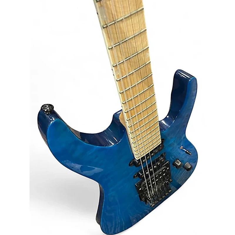 Used ESP LTD MH203 Trans Blue Solid Body Electric Guitar