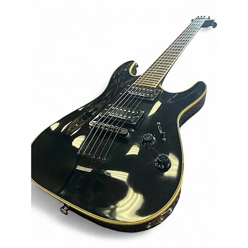 Used Schecter Guitar Research Blackjack C1 Black Solid Body Electric Guitar