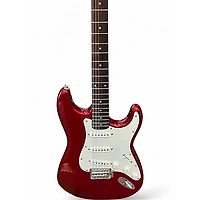 Used Squier Affinity Stratocaster Candy Apple Red Solid Body Electric Guitar