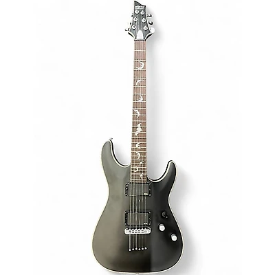 Used Schecter Guitar Research Damien Platinum Black Solid Body Electric Guitar