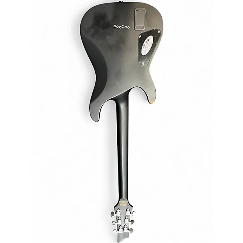 Used Schecter Guitar Research Damien Platinum Black Solid Body Electric Guitar