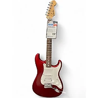 Used Fender Standard Stratocaster Metallic Red Solid Body Electric Guitar