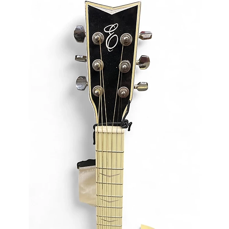 Used Esteban Eldorado Black and White Acoustic Electric Guitar