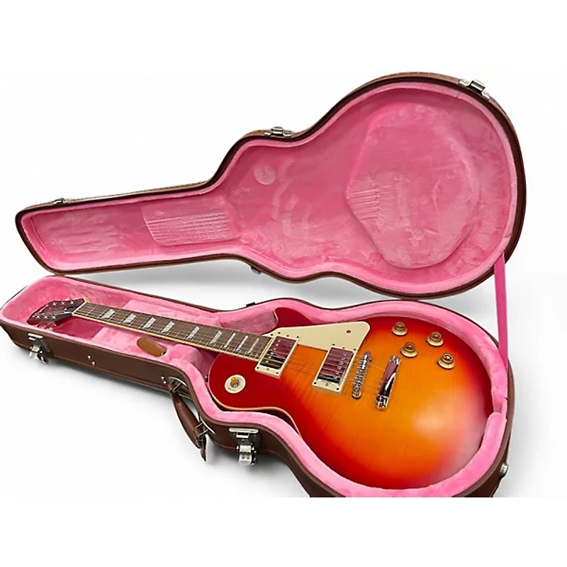 Used Epiphone 1959 Les Paul Standard Outfit Aged Dark Cherry Burst Solid Body Electric Guitar